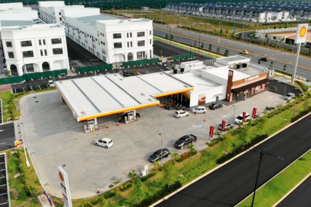 Puncak Alam petrol station and retail hub construction, Eco Grandeur Selangor